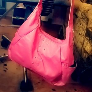 Pink shoulder purse